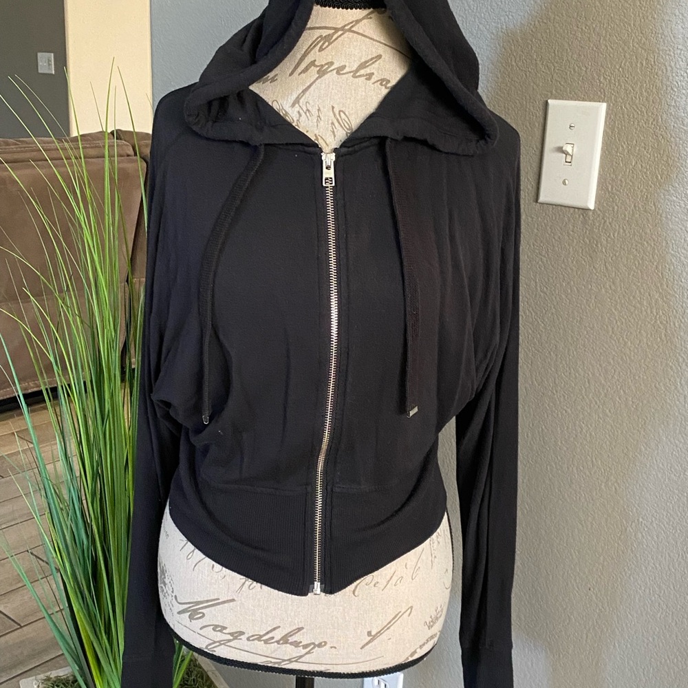 Athleta Black Full-Zip Hoodie